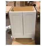 25 in. Single Sink Pearl Gray Bath Vanity  No Top Included Customer Returns See Pictures 25 in. Single Sink Pearl Gray Bath Vanity  No Top Included Customer Returns See Pictures