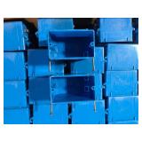 Carlon 1-GAng 18 cu. Blue Electrical PVC New York Electrical Switch and Outlet Box (Case of 100) (B118A) Customer Returns See Pictures Carlon 1-GAng 18 cu. Blue Electrical PVC New York Electrical Switch and Outlet Box (Case of 100) (B118A) Customer Returns See Pictures