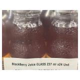 Tn 6 - Hit Blackberry Juice Drink Glass Bottles 237ml - 24-Count Lot