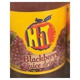 Tn 6 - Hit Blackberry Juice Drink Glass Bottles 237ml - 24-Count Lot