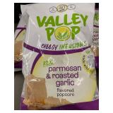TN 1 - Valley Pop Parmesan and Roasted Garlic Popcorn, 3 Bags, 6.5 oz Each