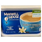 Maxwell House French Vanilla Cafe Sugar Free Decaf, 4-Pack (17 APR 2025)