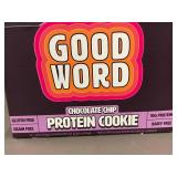RI 4 - Good Word Chocolate Chip Protein Cookie 12-Count, Gluten Free, Dairy Free (Best by 03/16/2025)