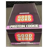RI 4 - Good Word Chocolate Chip Protein Cookie 12-Count, Gluten Free, Dairy Free (Best by 03/16/2025)