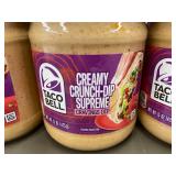 UT 5 - Taco Bell Creamy Crunch-Dip Supreme Cravings Dip, 6 x 15 oz Jars (Best By 06/2025)