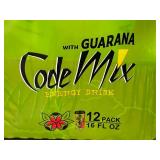 WV 5 - Code Mix Energy Drink with Guarana 12-Pack 16oz Cans, Best By 05/07/2025
