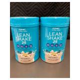 2 GNC Total Lean Shake 25 French Vanilla 22oz Meal Replacement Powder