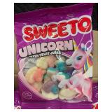 NC 2 - Sweeto Unicorn Gummy Candy Fruit Juice 12-Pack (3.5 oz Bags, BBD 08/2024)
