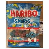 NC 2 - HARIBO Sour Smurfs Gummy Candy 12-Pack (4 oz each, Best by 6/2025)