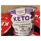 CO 3 - Duncan Hines Keto Double Chocolate Cake Mix Cups - Case of 12 (2.1oz Each)