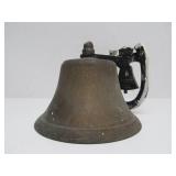 Primitive Brass Dinner Bell with Horseshoe