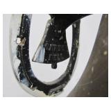 Primitive Brass Dinner Bell with Horseshoe