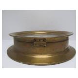 Great Looking Working Large Antique Style Brass Steamship Wall Clock by Time Works