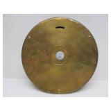 Great Looking Working Large Antique Style Brass Steamship Wall Clock by Time Works