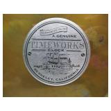 Great Looking Working Large Antique Style Brass Steamship Wall Clock by Time Works