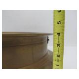 Great Looking Working Large Antique Style Brass Steamship Wall Clock by Time Works