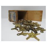Large Estate Lot of Vintage & Antique Antique Clock Keys & Some Pendulums
