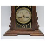 Great Looking Antique WATERBURY Double Dial Calendar Clock