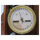 Great Looking Antique WATERBURY Double Dial Calendar Clock