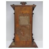 Great Looking Antique WATERBURY Double Dial Calendar Clock