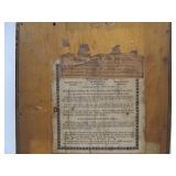 Great Looking Antique WATERBURY Double Dial Calendar Clock