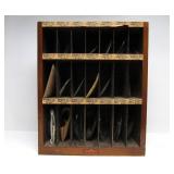 Old Vintage Clock Repair Shop Advertising Display FULL of Original Convex Glass Clock Faces