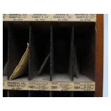 Old Vintage Clock Repair Shop Advertising Display FULL of Original Convex Glass Clock Faces