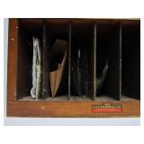 Old Vintage Clock Repair Shop Advertising Display FULL of Original Convex Glass Clock Faces