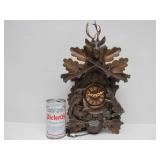 Very nice Vintage Black Forest Hunting Lodge Theme Cuckoo Clock w/Stag Rabbit Bird & Guns #1