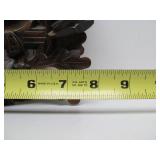 Very nice Vintage Black Forest Hunting Lodge Theme Cuckoo Clock w/Stag Rabbit Bird & Guns #1