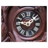 Very nice Vintage Black Forest Hunting Lodge Theme Cuckoo Clock w/Stag Rabbit Bird & Guns #2