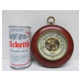 Mid Century German WUERTH Round Barometer