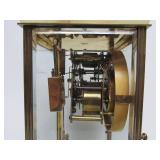 Antique Green Marble Waterbury GERS Mantle Clock w/Large Finial