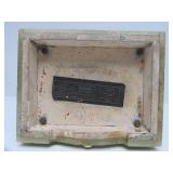 Antique Green Marble Waterbury GERS Mantle Clock w/Large Finial