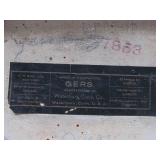 Antique Green Marble Waterbury GERS Mantle Clock w/Large Finial