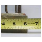 Antique Green Marble Waterbury GERS Mantle Clock w/Large Finial