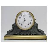 Awesome Old Vintage Green Slate Seth Thomas Mantel Clock