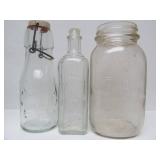 Estate Lot of Antique Bottles & Large Jars