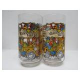 Assorted Vintage Character Glasses
