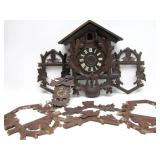 Excellent Vintage Black Forest German Cuckoo Clock Case & other Cuckoo Clock Parts
