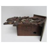 Excellent Vintage Black Forest German Cuckoo Clock Case & other Cuckoo Clock Parts