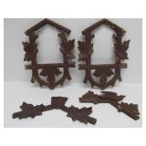 Excellent Vintage Black Forest German Cuckoo Clock Case & other Cuckoo Clock Parts