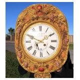 LARGE Ornate Antique French MORBIER 