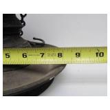 Antique Cast Iron Oriental Hanging Temple Oil Lamp