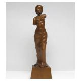 Lovely Larger Vintage Carved Wood Nude Figure