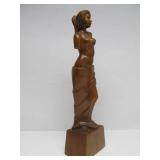 Lovely Larger Vintage Carved Wood Nude Figure
