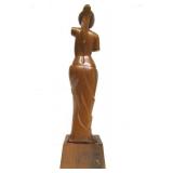 Lovely Larger Vintage Carved Wood Nude Figure