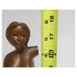 Lovely Larger Vintage Carved Wood Nude Figure