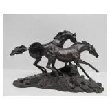 "Morning on The Montana Plains" Western Horse Sculpture by Lanford Monroe - Franklin Gallery