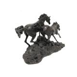 "Morning on The Montana Plains" Western Horse Sculpture by Lanford Monroe - Franklin Gallery